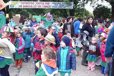 Los más pequeños también presentes en la caminata del año pasado