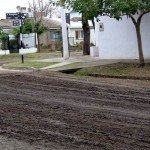 La calle en un preocupante estado, hace unas horas.