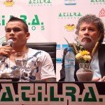 Maidana, junto a Ponce, en la conferencia de ayer.