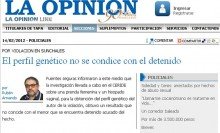 Captura de pantalla de la información publicada por el matutino rafaelino esta mañana.