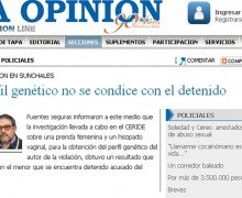 Captura de pantalla de la información publicada por el matutino rafaelino esta mañana.
