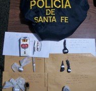 Elementos que fueron secuestrados en los operativos (Foto: Prensa DGPCA).