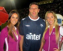 Martín Palermo, uno de los convocados para la promoción del Grupo asegurador (Foto: Prensa Sancor Seguros).