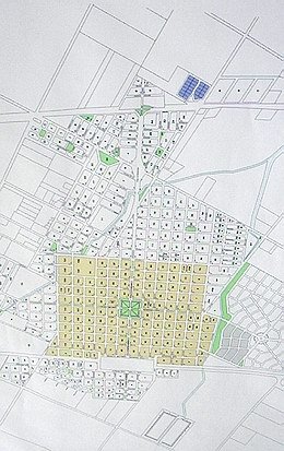 El plano muestra en color la parte a recambiar y en azul lo que se incorporará a la red.