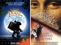 Los afiches de las dos películas (Internet).
