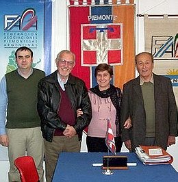 Dirigentes de asociaciones piemontesas de Sunchales y San Francisco (Prensa municipal).