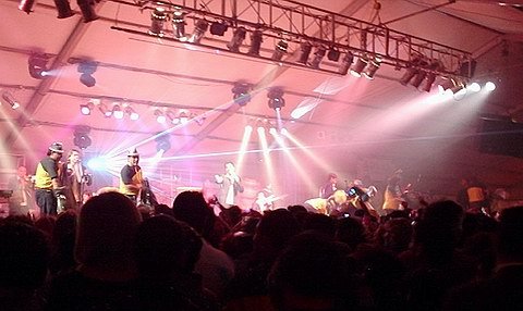 Un momento de la última fiesta desarrollada el año pasado, por primera vez en carpas.