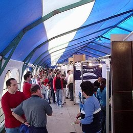 Las carpas fueron una de las atracciones de las dos ediciones.