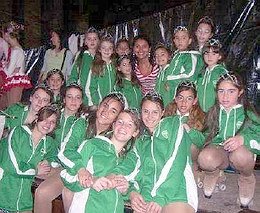 Las chicas albiverdes en Brinkmann (Prensa Unión).