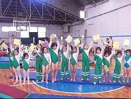 Las chicas de la delegación albiverde (Prensa Unión).