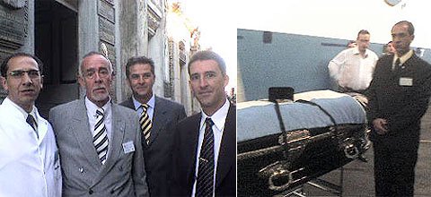 Dos momentos previos al traslado (Gentileza Leandro Carrizo). Dos momentos previos al traslado (Gentileza Leandro Carrizo).