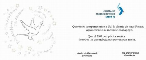 La cámara de Comercio Exterior, dice presente.