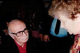 La escritora junto a Ernesto Sábato, en 1994 (Chela Lamberti).