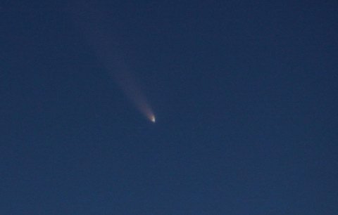 El cometa captado por Miguel Angel Chiapero el pasado 21.