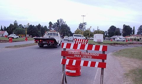 La rotonda pasó por varias fases de construcción.