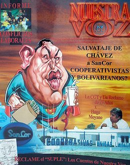 Portada de la última revista del sindicato.