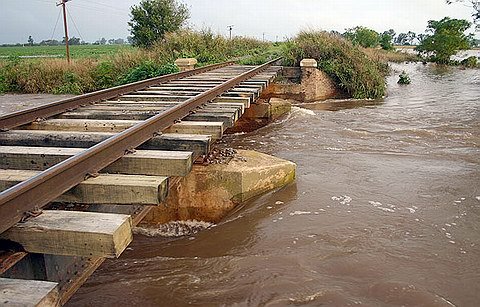 A muchos campos, por varios días fue imposible ingresar (Diego Rosso).