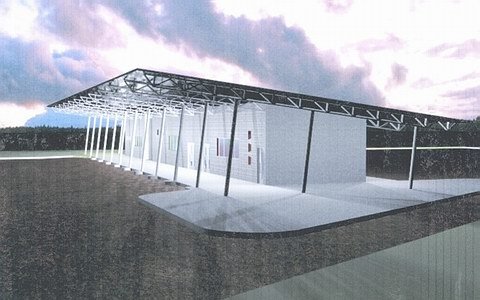 Otra de las perspectivas del centro de transferencia (Prensa municipalidad). Otra de las perspectivas del centro de transferencia (Prensa municipalidad).