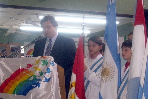 Colombetti durante el reciente acto.
