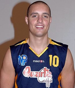 El sunchalense, en su reciente paso por Italia (Prensa Monteroni).