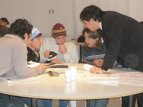 Como en cada una de las instancias, el encargado de orientar a los participantes de orientar a lo jóvenes fue Diego Rudolf, uno de los organizadores del evento.