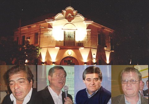 Los cuatro aspiran a ocupar el despacho del primer piso del Palacio municipal.