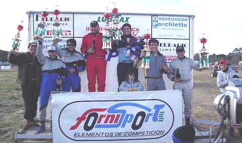 Giraudo en el podio de los vencedores (Carlos Soccetti).