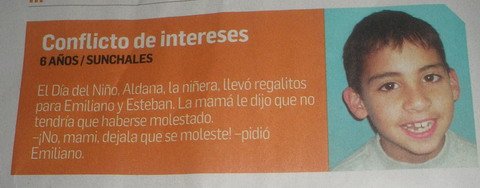 Detalle de lo publicado en Clarín.
