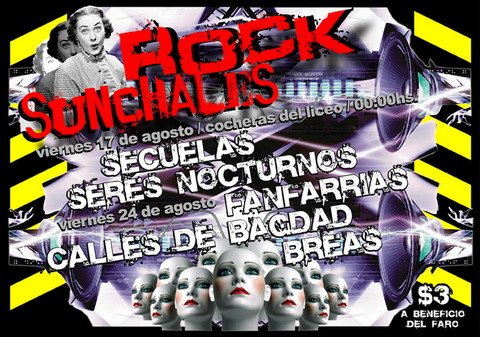 El afiche oficial de los dos conciertos.