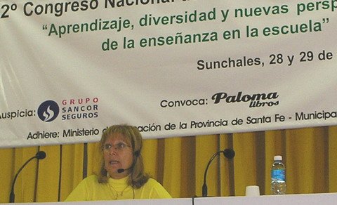Liliana Sanjurjo, encargada de abrir el congreso.