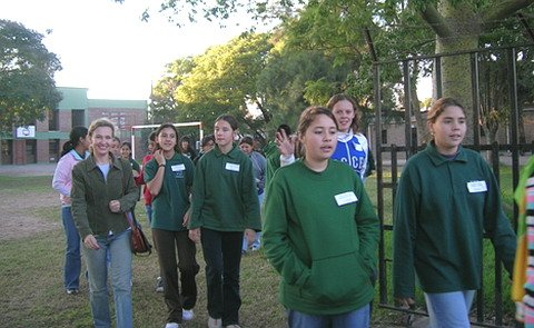 La caminata fue una de las propuestas concretadas (Prensa Steigleder).