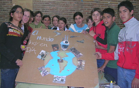 Una de las actividades organizadas por los alumnos de la escuela (Prensa Steigleder).