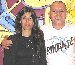 Daniela Spano con Marco Avellaneda, última exposición a su cargo.