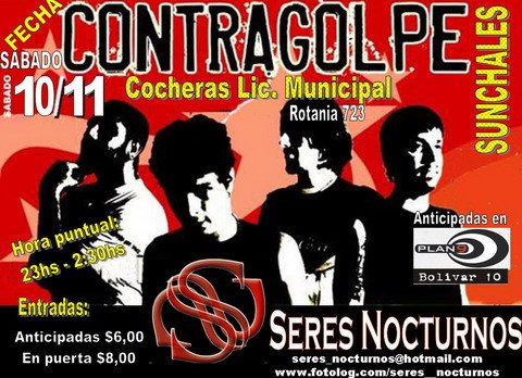 El afiche de la convocatoria al recital.