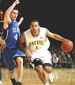 Sanchez en acción para la universidad de Drexel (viewimages.com).