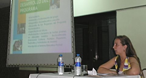 Un momento de la primera de las charlas, orientada al programa de jóvenes y educación.