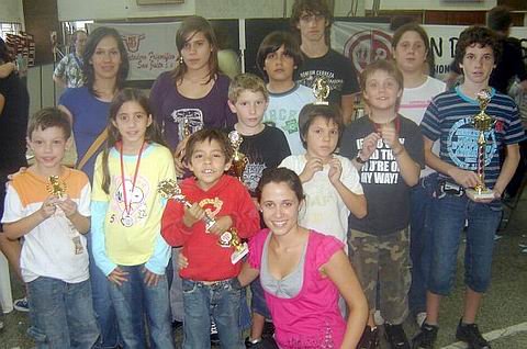 La delegación local, en San Justo (Marcela Colautti).