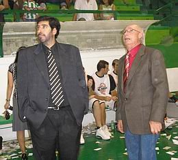 Gonzalo García y Bertoldi, dos viejos conocidos de la ciudad.