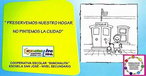 Afiche de la campaña que estará colocado en la plaza Libertad.