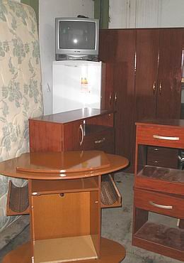 Los muebles secuestrados que se compraron con el dinero robado hace dos meses atrás.