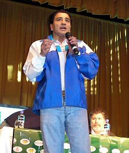 Ballas, durante la charla.