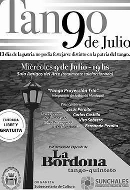 El afiche oficial de los festejos por el 9 de Julio.