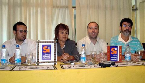 Marcelo Rico, Alicia Gutiérrez, Carlos Longoni y Oscar Belbey (de izquierda a derecha).
