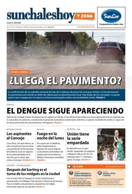 Tapa de la edición papel de sunchaleshoy Nº 20.
