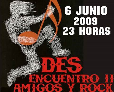 Detalle del afiche de la convocatoria de rock.