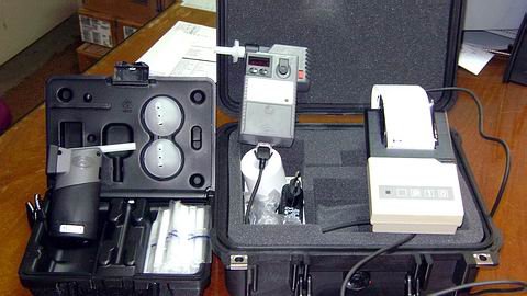 Los alcoholímetros que son aportados por el municipio (Foto: Prensa municipalidad).