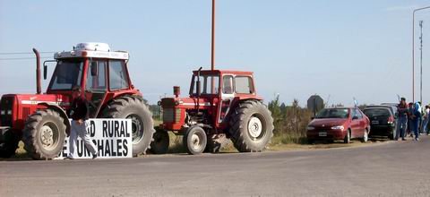 Ya no en las rutas, los productores tamberos vuelven a protestar en la mañana de hoy (Archivo).