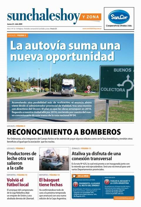 La tapa de la edición actual.