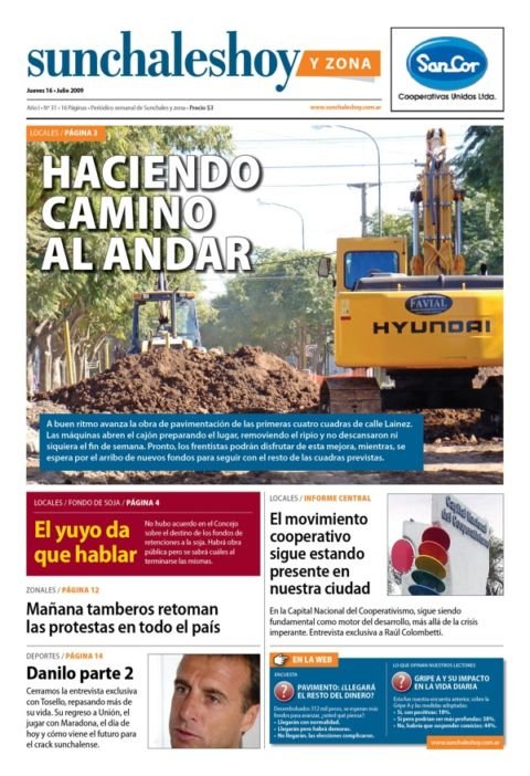Edición número 31 de sunchaleshoy papel. Edición número 31 de sunchaleshoy papel.