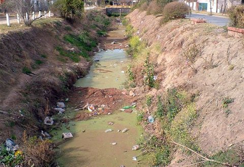 La imagen del Canal Norte, tal como la remitió el lector.